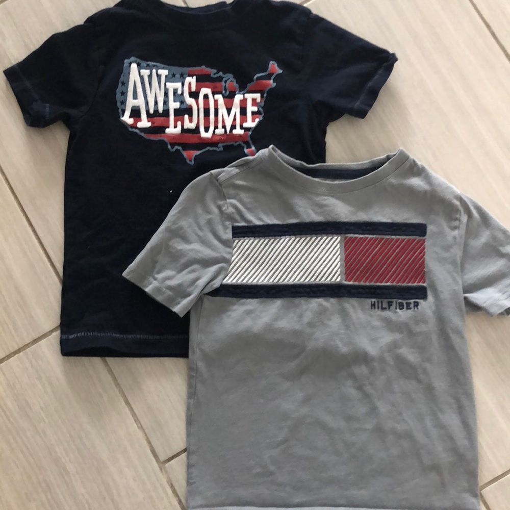 Size 5 Hilfiger and Gymboree shirts